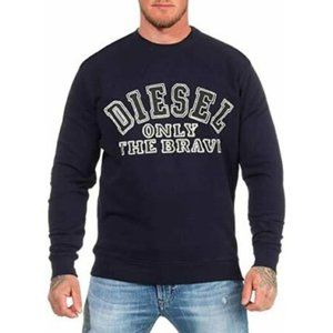 NWT $128 Diesel S-Joe-B Sweatshirt – Men’s Size L Navy Blue Only the Brave